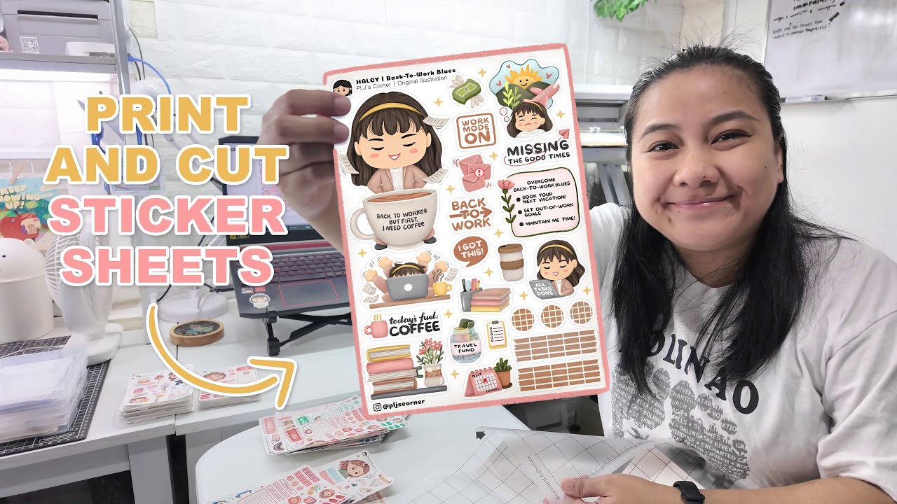 Restocking Materials Sticker Studio Vlog: Restocking and Organizing Sticker Sheets - YouTube