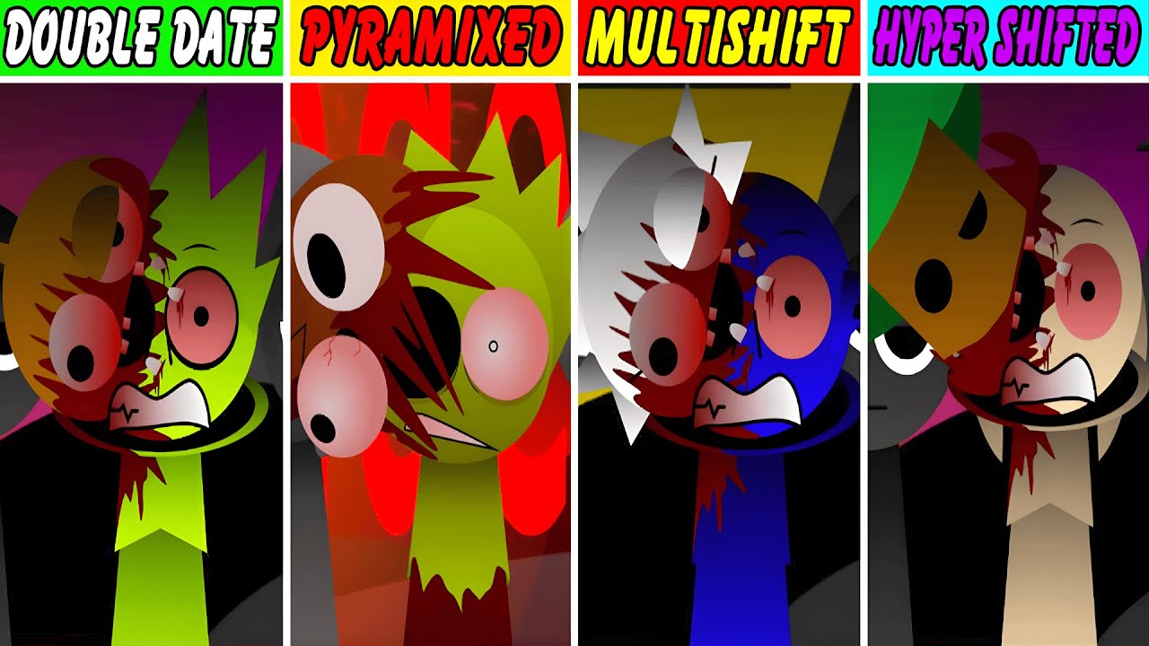Incredibox Sprunki: Double Date But Pyramixed Vs Multishift Vs Hyper Shifted