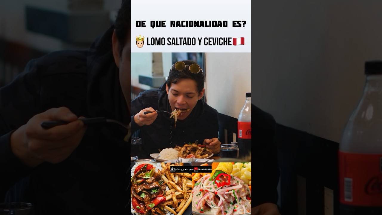 EXTRANJERO PROBANDO COMIDA PERUANA 🇵🇪 LOMO SALTADO Y CEVICHE