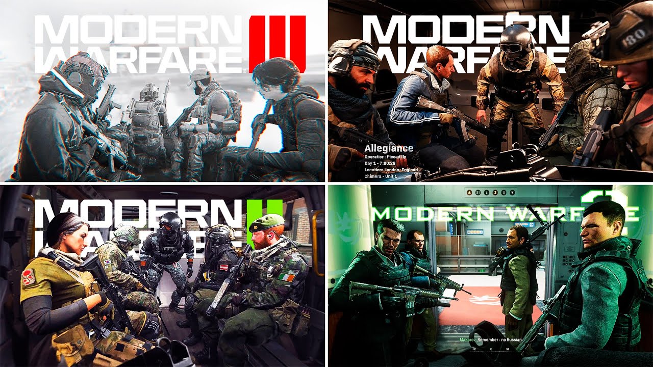 The Evolution of Map Intros in Call of Duty Modern Warfare Games - YouTube