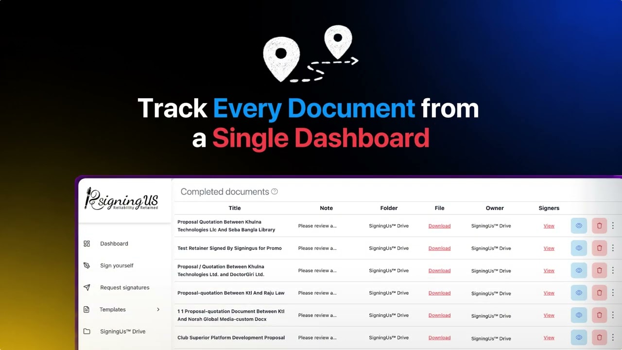 Watch the SigningUs product tour