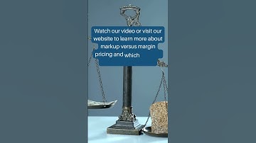 Introducing Markup versus Margin Pricing