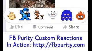 Custom Reaction Images on Facebook with F.B. Purity