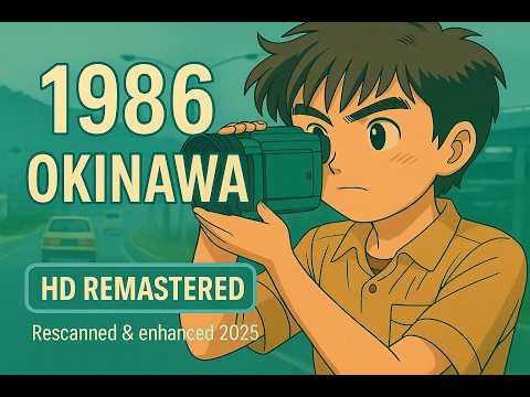 HD Remastered - Driving Through Okinawa in 1986 – (Restored VHS