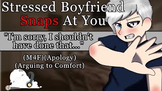 Stressed Boyfriend Snaps At You And Regrets It M4F Yelling Apology Argument To Comfort