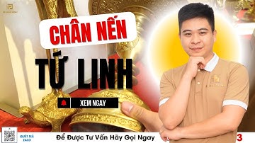 Chân nến đồng tứ quý độc quyền Đệ Nhất Đỉnh