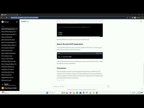 python and php together