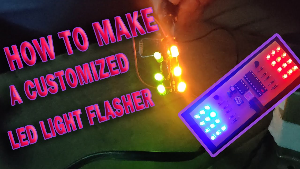 how to make a led light flasher (ENGLISH SUB) - YouTube