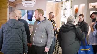 فيديو المعرض التجاري من جناح Slotfix Bau 2025 في ميونيخ منافذ حائط Slotfix الواقع المعزز العربي