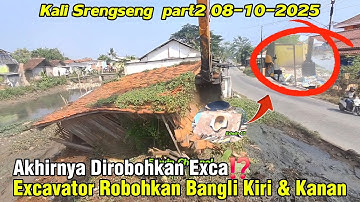 Ahirnya Dirobohkan Exca⁉️ Excavator Robohkan Bangli Kiri & Kanan Bantaran Kali #dedimulyadi