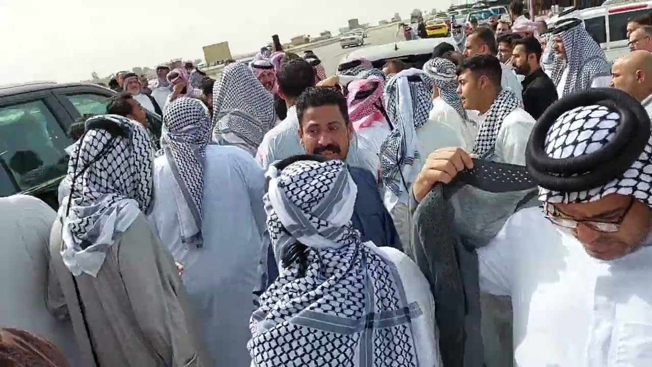 استقبلت قبيلة عبادة في مدينة الناصرية جثمان المرحوم الشاب اسامة الشيخ عادل العصاد العبادي ٢٠٢٣/٦/٢