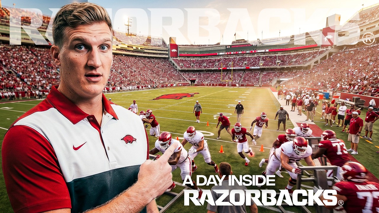 An Unfiltered Day at Arkansas Football | Behind The Scenes Vlog