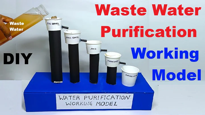 waste water purification working model - science project - gravel - sand - tissue paper DIY pandit