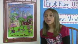 2009 Arbor Day National Poster Contest winner on how she and her family celebrate Arbor Day
