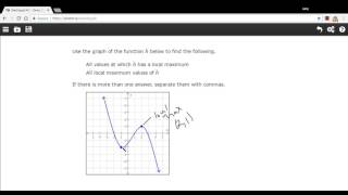 Famous Finding local maxima and minima given a graph Profile