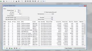 AddonSoftware Productivity Tips - AP Payment Selection