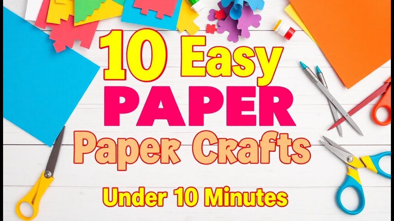 10 Paper Crafts You Can Make in Under 10 Minutes! - YouTube