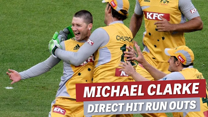 Lethal left arm! Michael Clarke's direct-hit run o...