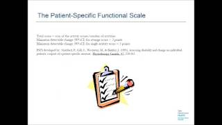 PSFS Outcomes