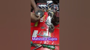 Mahindra Supro start problem self starter motor carbon holder armature replace #youtube#automobile
