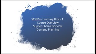 LINC Learning Module 1: Demand Planning