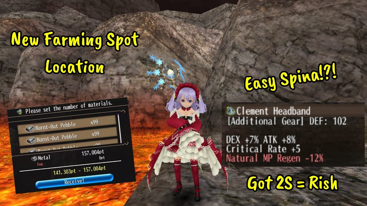 Toram Online New Farming Spot Location! Metal Mats and Farm Spina