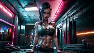 Chloe: Cyberpunk 2077 🚀 | Dark Retro Synthwave 🔴 🎶  Purrfect Gaming Ambiance