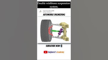 Double Wishbone suspension system. #automobile #engineering #technology #suspension