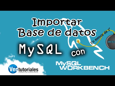 Importar base de datos mysql con Workbench
