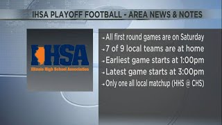 Illinois High School Association Football Playoff Games To Start Saturday