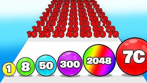 Number Run shooting (🌈) 2048 Gameplay new level 9999