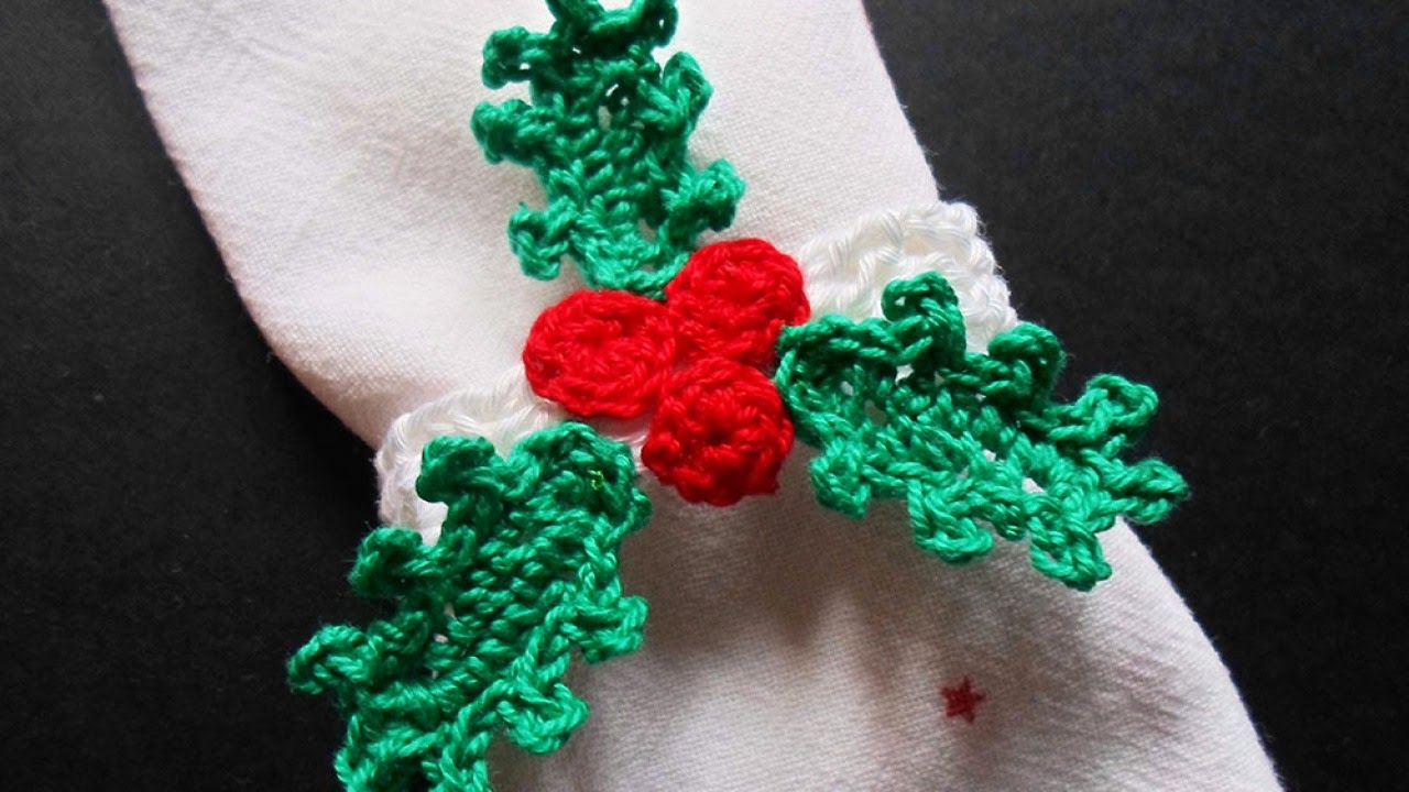 Make a Cute Christmas Holly Napkin Ring DIY Crafts Guidecentral YouTube