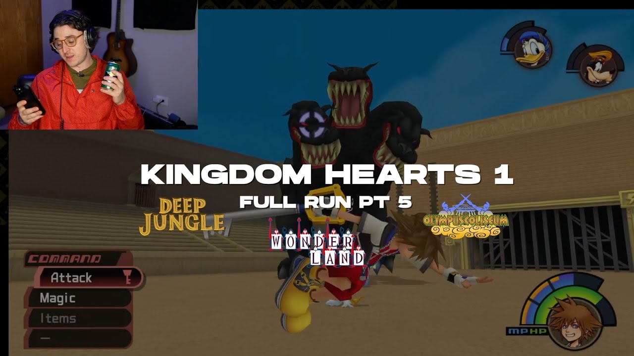 🗝️ KINGDOM HEARTS 1 - FULL GAME LIVE STREAM (Part 5) - Olympus Coliseum, Deep Jungle & Wonderland
