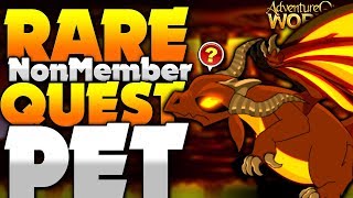 Free Non-Member Rare Quest Pet! AQW AdventureQuest Worlds