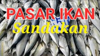 Pasar Ikan Sandakan bermacam seafood segar bugar harga cantik di pasar besar ini. Semua mau di beli🐟