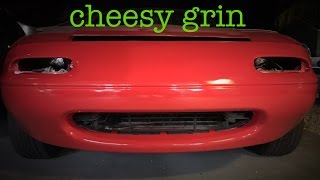 project 1990 Mazda Miata [part eight] FRONT BUMPER PAINT!