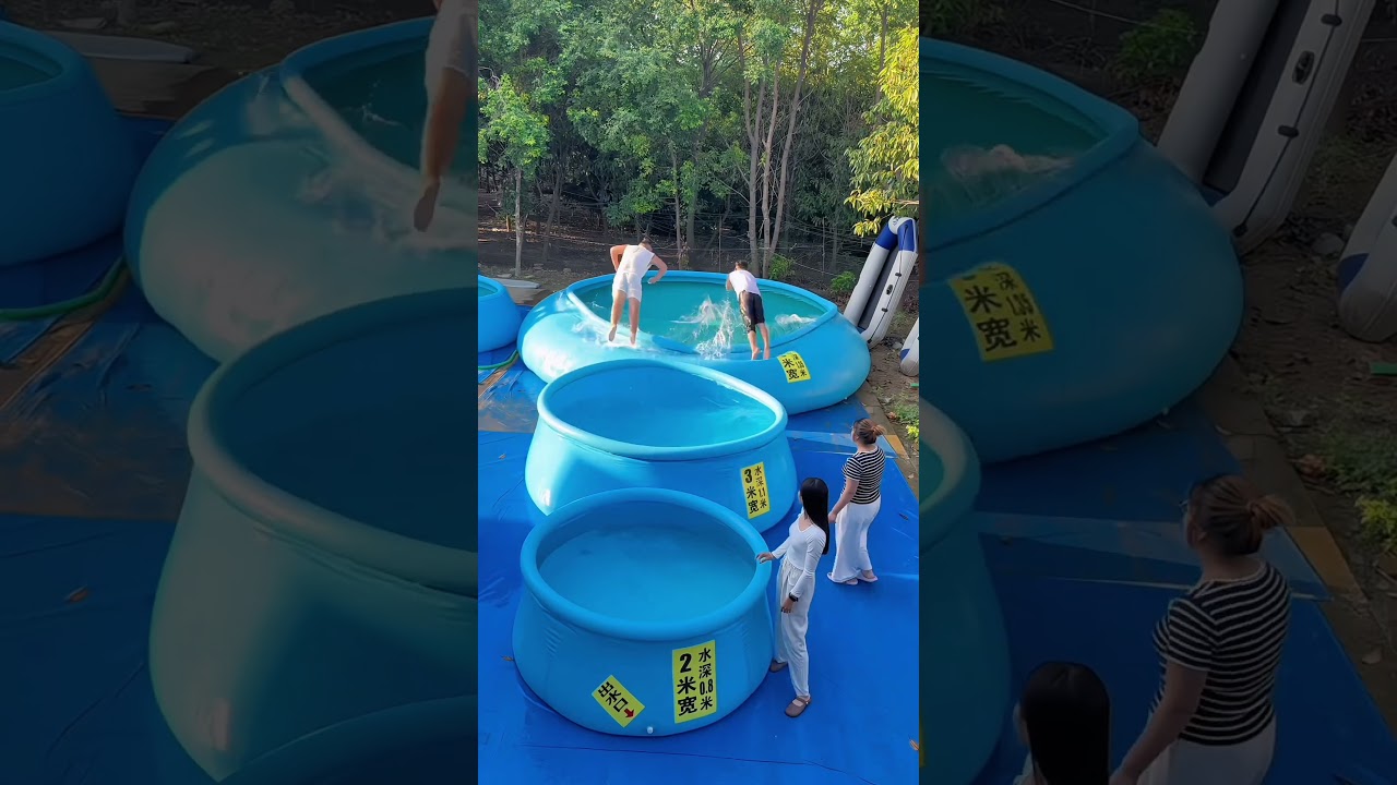 泡在泳池裏的藍色夏天，快樂要從照片裏溢出來，在紛繁的世界，尋找屬於自己的安寧