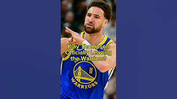 Klay Thompson is Leaving the Warriors #shorts #shortsfeed #nba #basketball #viral #viralvideo