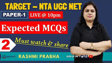 NTA UGC NET Paper 1 | Expected MCQ with concepts | Most Imp. Questions on Indian Logic | Rashmi