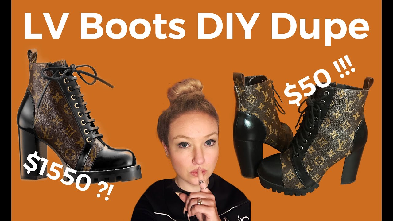 Making Louis Vuitton Inspired Star Trail Boots 