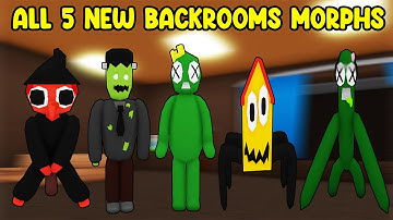 UPDATE - How To Find ALL 5 NEW BACKROOMS MORPHS in Find The Backrooms Morphs - Halloween Update
