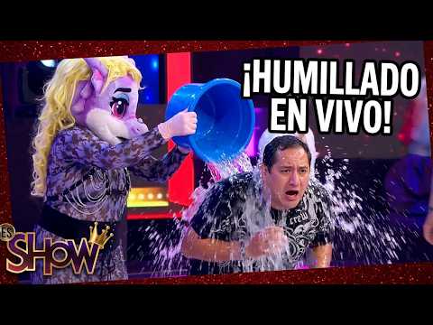 Renata Dragón le avienta tina con agua a Chencho Es Show