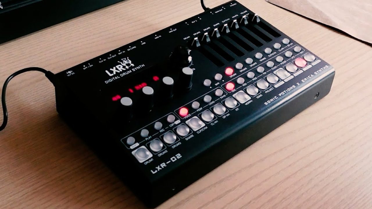 Erica Synths LXR-02 Drum Synthesizer Unboxing