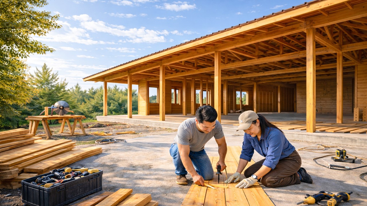 Talented woman & her husband build a self-sufficient life beside their dream villa | by@dangthimui