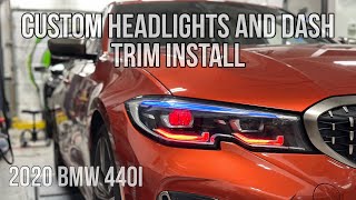 We Built Custom Headlights and Custom Ambient Lighting for this BMW 340i 😱🔥 by Lighting Trendz 227 views 9 months ago 1 minute, 45 seconds