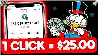 ONE CLICK = $25.00 👌 no FEES