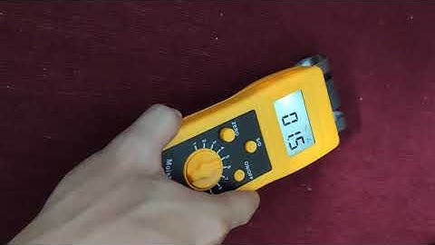 Hướng dẫn sử dụng máy đo độ ẩm moisture meter