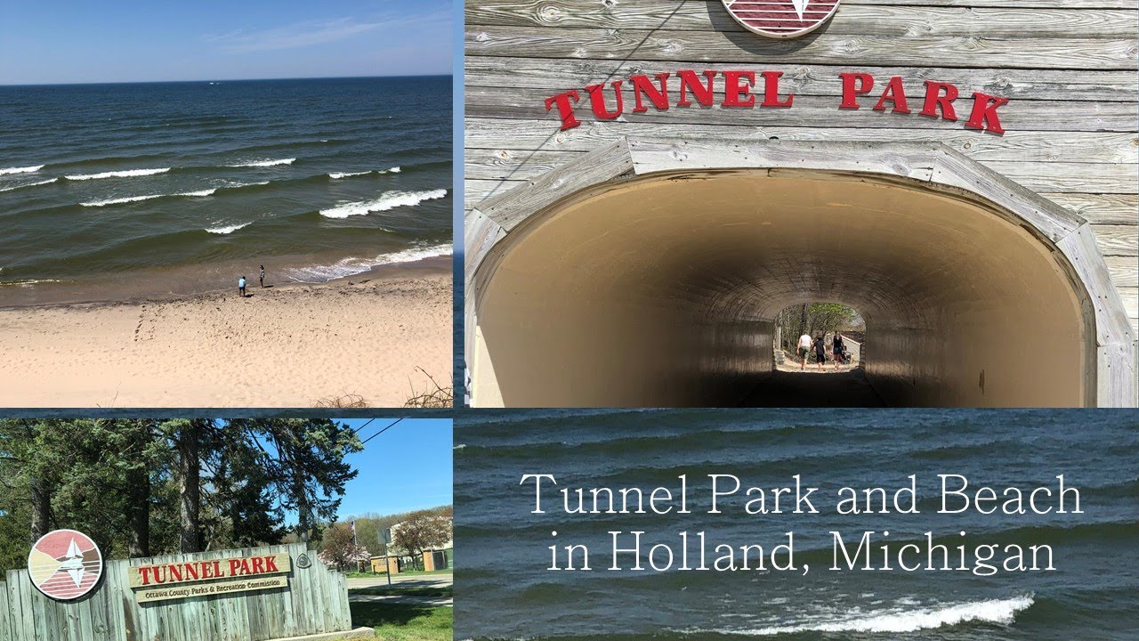 Tunnel Park and Beach in Holland, Michigan Scenic view of Lake