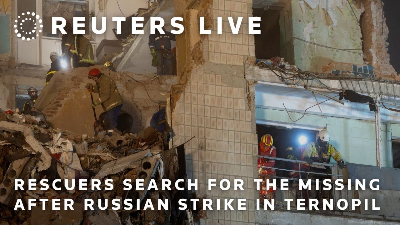 LIVE: Rescuers search for missing after Russian strike in western Ukraine