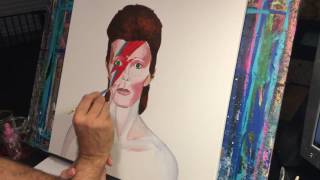 Michael Prosper paints David Bowie